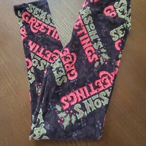 NEW Lularoe kids Christmas leggings size S/M
